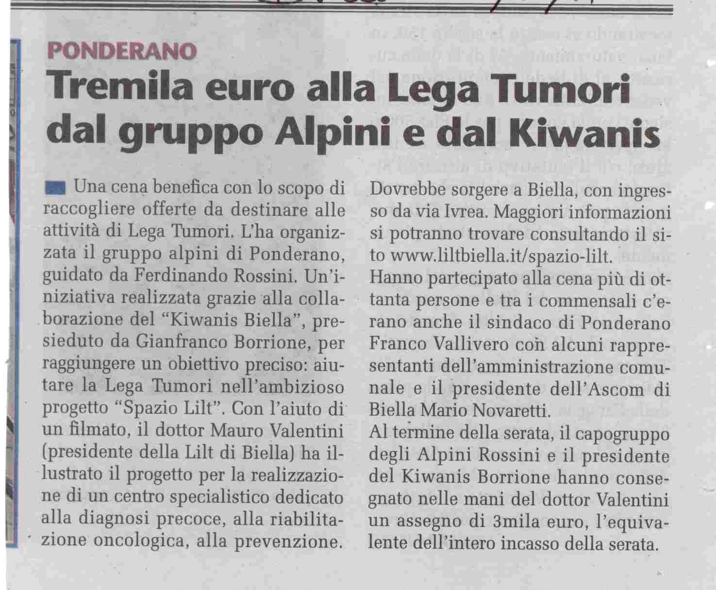 Alpini e Kiwanis