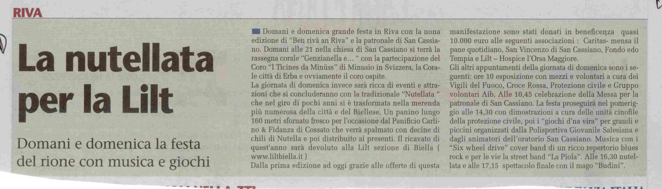 La Nutellata per la LILT