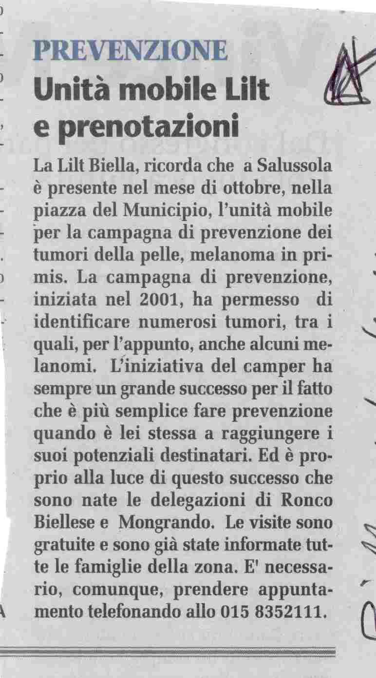 Unità Mobile a Salussola
