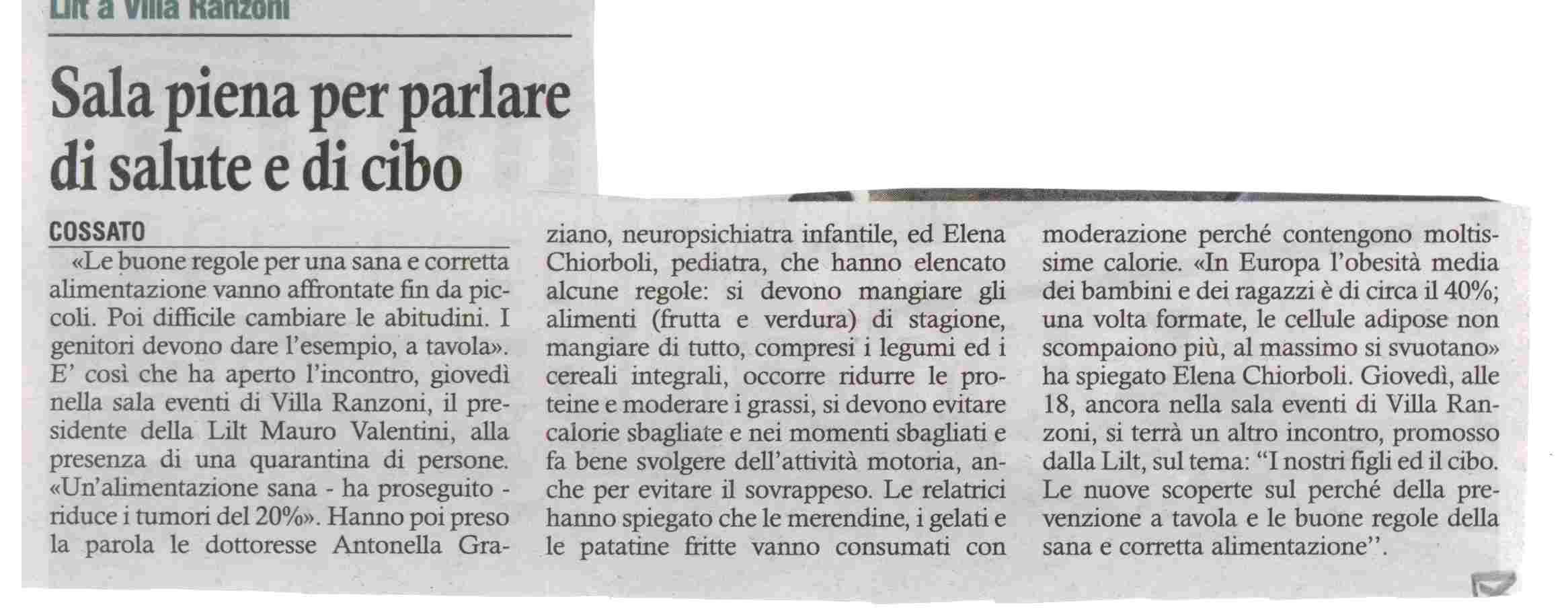 SALUTE E CIBO