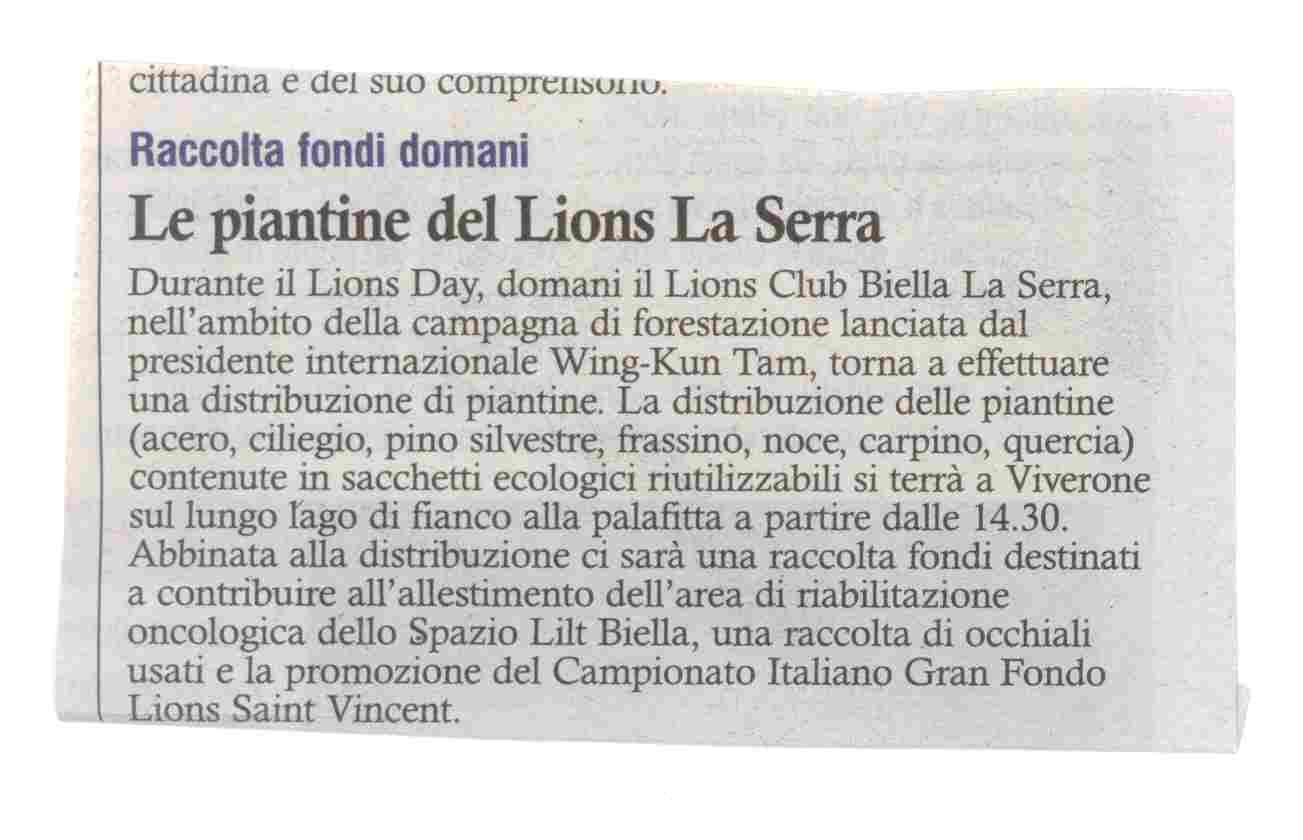 Le Piantine del Lions La Serra